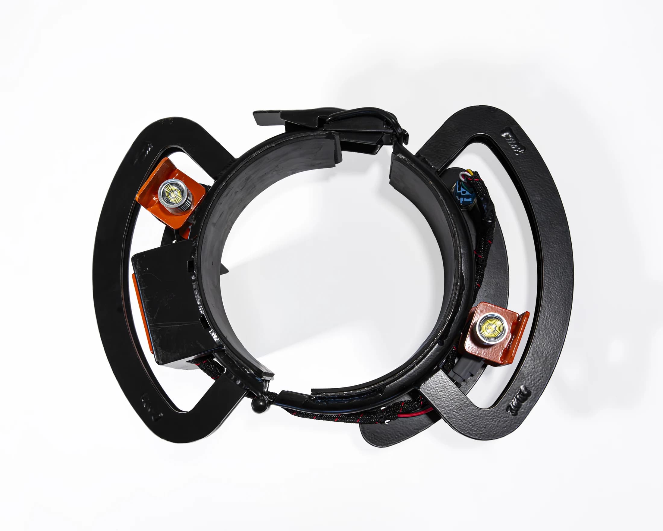 Torch clamp with two LED modules.